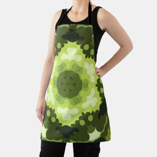 Retro Mandala Green Schort (Insitu)