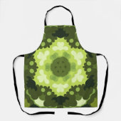 Retro Mandala Green Schort (Voorkant)