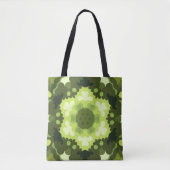 Retro Mandala Green Tote Bag (Voorkant)