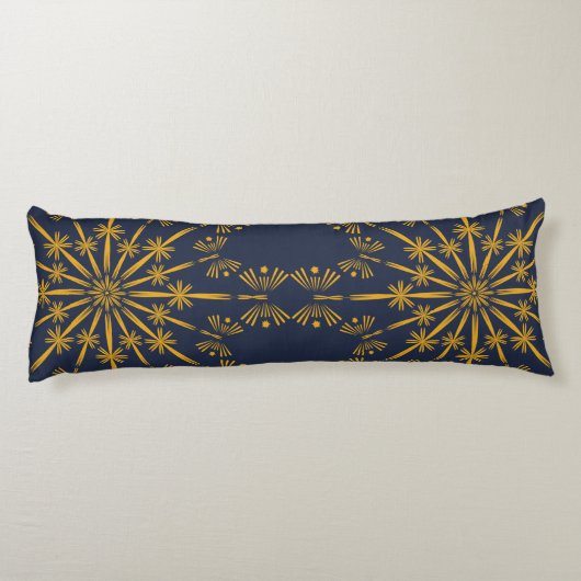 Retro Mandala Midnight Body Pillow Lichaamskussen (Achterkant)