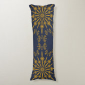 Retro Mandala Midnight Body Pillow Lichaamskussen (Voorkant Verticaal)