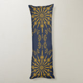 Retro Mandala Midnight Body Pillow Lichaamskussen (Achterkant (Verticaal))