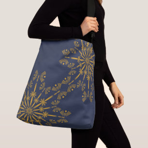 Retro Mandala Midnight Crossbody Bag Tas