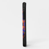 Retro Mandala Oranje en blauw Case-Mate iPhone Case (Achterkant/links)