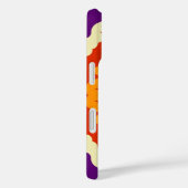 Retro Mandala Paarse rood en Sinaasappel Case-Mate iPhone Case (Achterkant / Rechts)