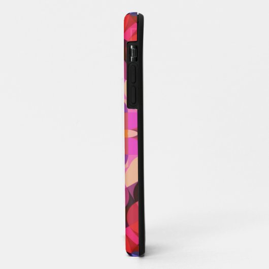 Retro Mandala Paarse roze en geel Case-Mate iPhone Case (Achterkant/links)