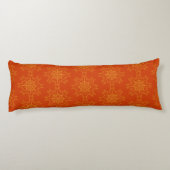 Retro Mandala Papaya Body Pillow Lichaamskussen (Achterkant)