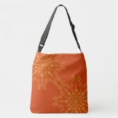 Retro Mandala Papaya Crossbody Bag Tas (Achterkant)