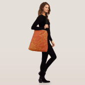 Retro Mandala Papaya Crossbody Bag Tas (Op model)