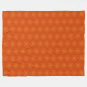 Retro Mandala Papaya Fleece Blanket (3 maten) Deken (Voorkant (Horizontaal))