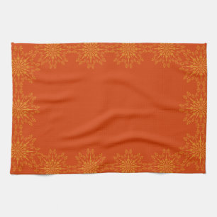 Retro Mandala Papaya Kitchen Towel Theedoek