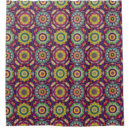 Retro Mandala Patroon Douchegordijn