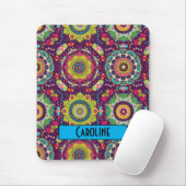 Retro Mandala Patroon Muismat (Met muis)
