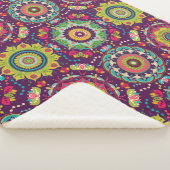 Retro Mandala Patroon Sherpa Deken (3/4)