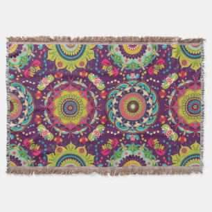 Retro Mandala Pattern Deken