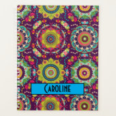 Retro Mandala Pattern Gepersonaliseerd Planner (Voorkant)