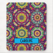 Retro Mandala Pattern Muismat (Voorkant)