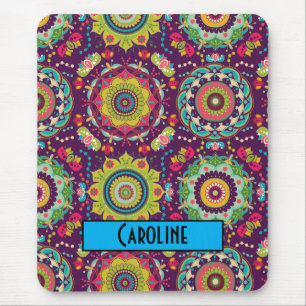 Retro Mandala Pattern Muismat