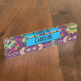 Retro Mandala Pattern Naambordje