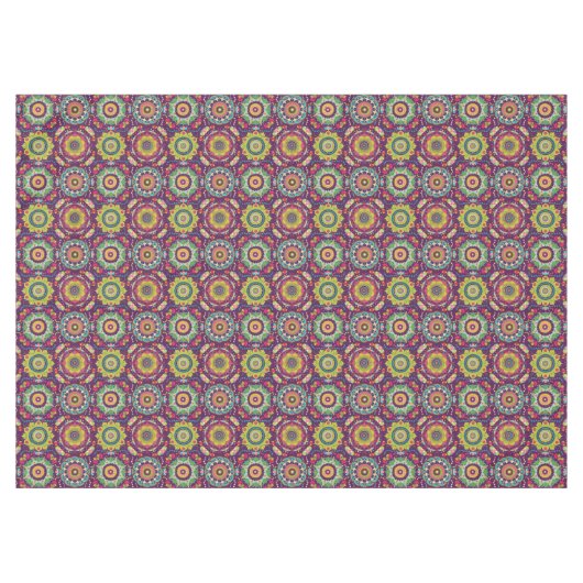 Retro Mandala Pattern Tafelkleed (Voorkant (Horizontaal))