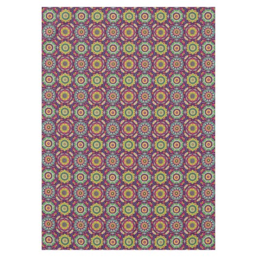Retro Mandala Pattern Tafelkleed (Voorkant)