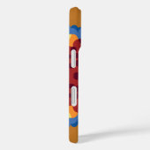 Retro Mandala Rood Blauw en Geel Case-Mate iPhone Case (Achterkant / Rechts)