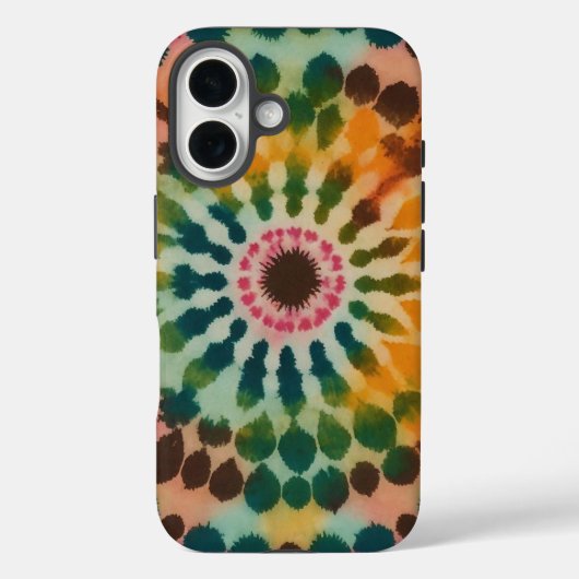 Retro Mandala Tie Dye Case-Mate iPhone Case (Achterkant)