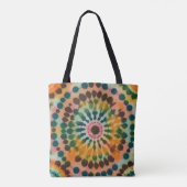 Retro Mandala Tie Dye Tote Bag (Achterkant)