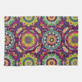 Retro Mandala's Patroon Theedoek (Horizontaal)
