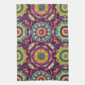 Retro Mandala's Patroon Theedoek (Verticaal)