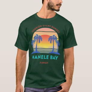 Retro Manele Bay Beach Koester elke zonsondergang T-shirt