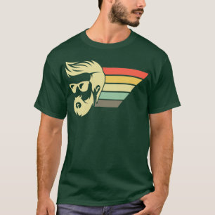 Retro Mannelijke Reuzenbaard Mannen Masculine vol T-shirt