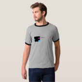 Retro Mannen Ringer T-Shirt (Voorkant volledig)