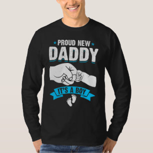 Retro Mannen Trots Nieuwe Papa Het is een jongen G T-shirt