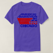 Retro Marathon Chicago 1970 Amerika Marathon T-shirt (Design voorkant)