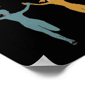 Retro Marathon, Trail running Poster (Hoek)