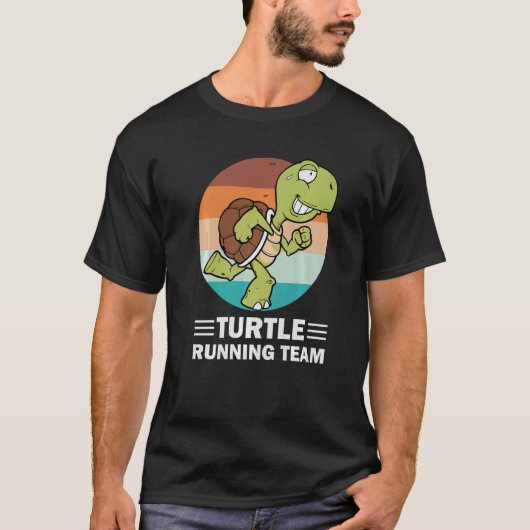 Retro Marathonloopturfschakelaar T T-shirt (Voorkant)