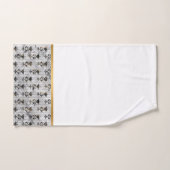 RETRO MARBLE GRAY BLACK MONOCHROME BATHROOM SET BAD HANDDOEK (Handdoek)