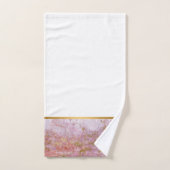 RETRO MARBLE PINK MERMAID INSPIRED BATHROOM SET BAD HANDDOEK (Handdoek)
