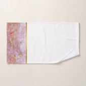 RETRO MARBLE PINK MERMAID INSPIRED BATHROOM SET BAD HANDDOEK (Handdoek)