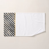 RETRO MARBLE STRIPE WHITROOM BATHROOM TOWEL SET BAD HANDDOEK (Handdoek)