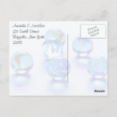 Retro Marbles Bedankt Briefkaart (Achterkant)