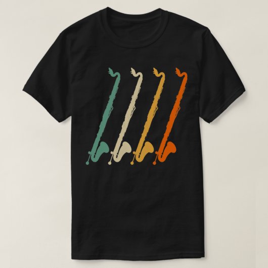Retro Marching Band Clarinet Hoodie T-shirt (Design voorkant)