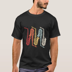 Retro Marching Band Saxofoon T-shirt