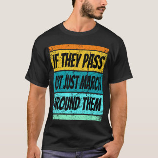 Retro Marching Band Verlaten Bandkamp Mannen Vrouw T-shirt