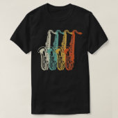 Retro  marchingband saxophone 2 t-shirt (Design voorkant)