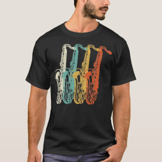 Retro  marchingband saxophone 2 t-shirt
