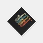 Retro marchingband saxophone servet (Hoek)