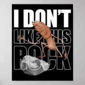 Retro Marcus The Worm I Don't Like This Rock  Poster (Voorkant)