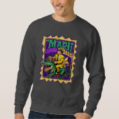 Retro Mardi Gras Funny Trump Mardi Gras 2025 Trui (Voorkant)